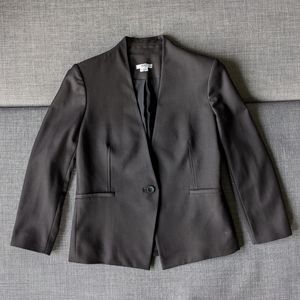 Black Helmut Lang Crop Sleeve Blazer